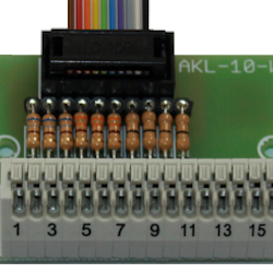 BEIER Terminal clamp for switching outputs AKL-10-W, with plugable resistors.