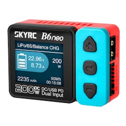 SKYRCB6NEO DC INPUT 10-28V RED/BLUE CHARGER