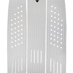 LUNASURF 3 Piece Line Groove Front Foot Pad White