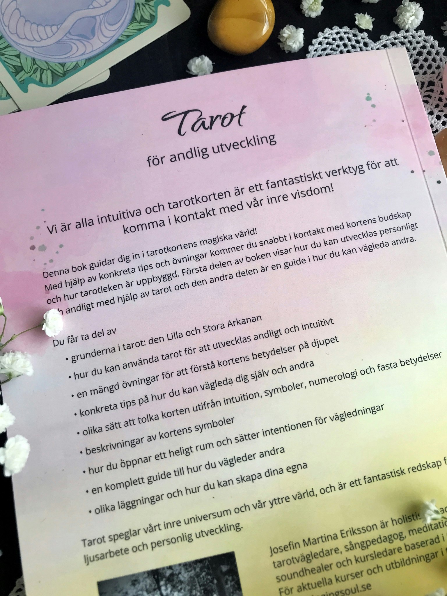 NYHET! Tarotset, tarotbok med tarotkortlek