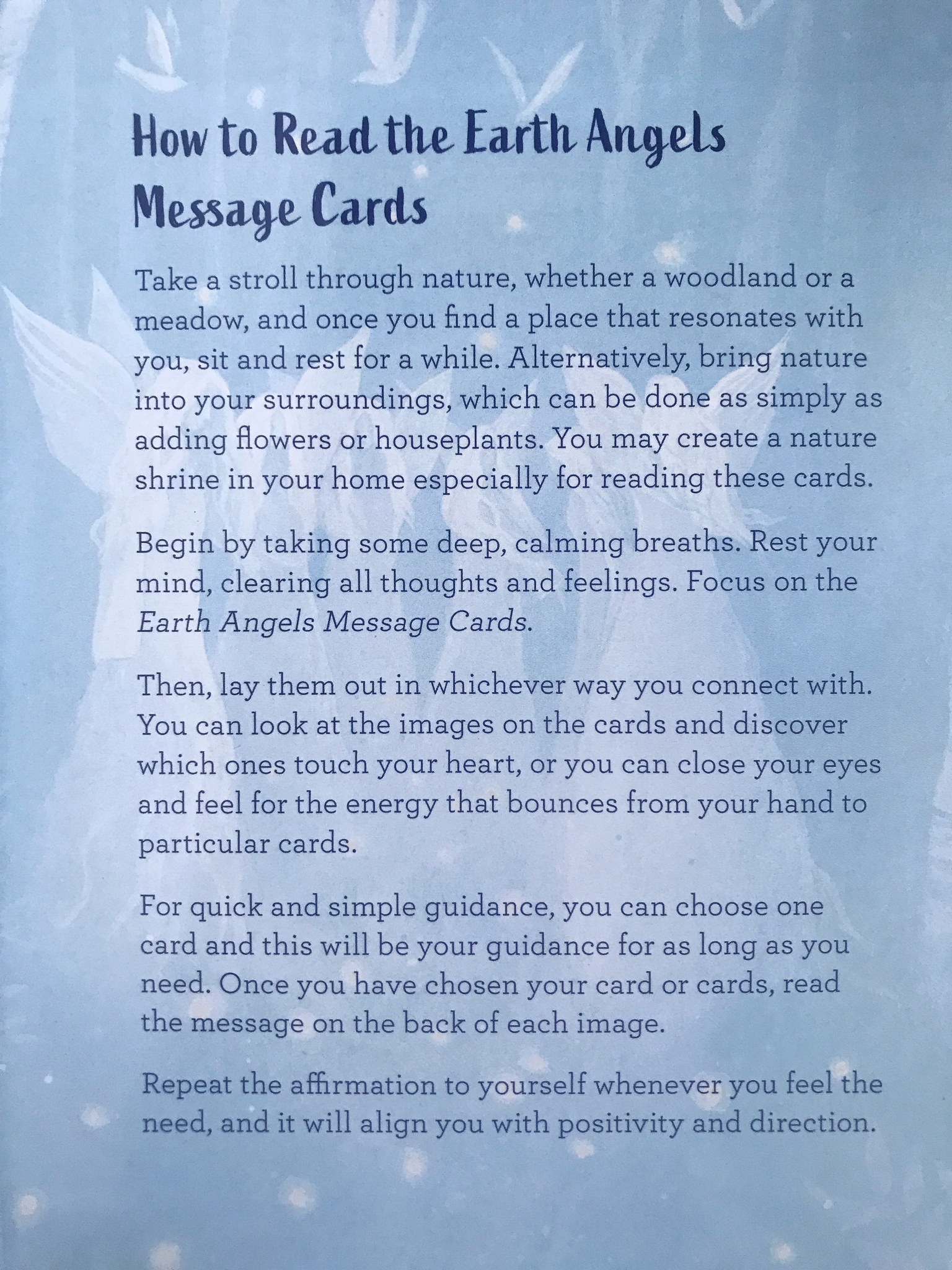 NYHET! Earth Angels affirmations kort