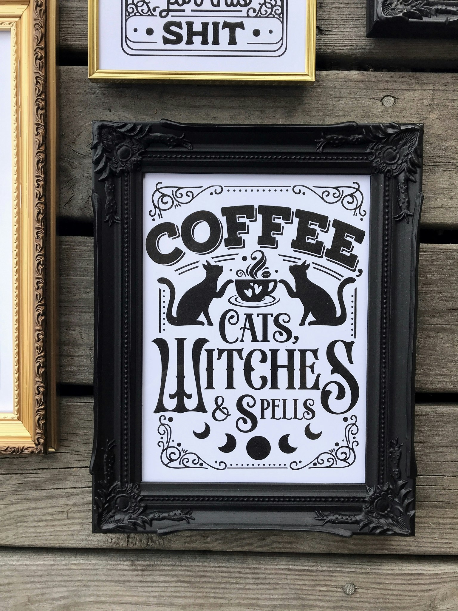 NYHET! Coffee, cats, witches & spells print