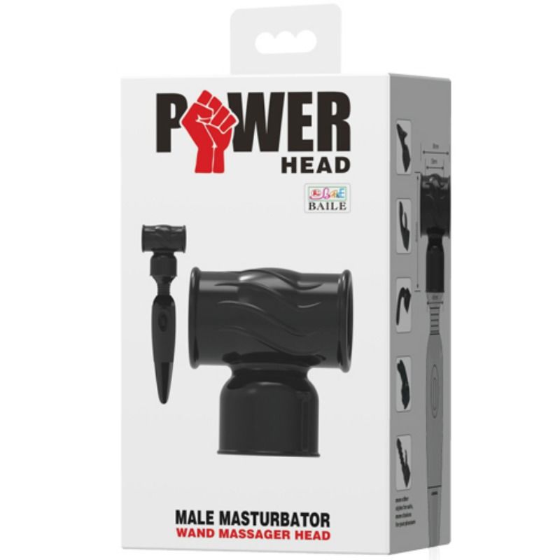 BAILE POWER HEAD POWER HEAD - UTBYTBART WAND MASSAGERADE PENNIS STIMULERANDE