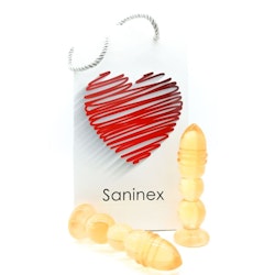SANINEX SEXTOYS SANINEX DELIGHT PLUG-DILDO TRANSPARENT ORANGE