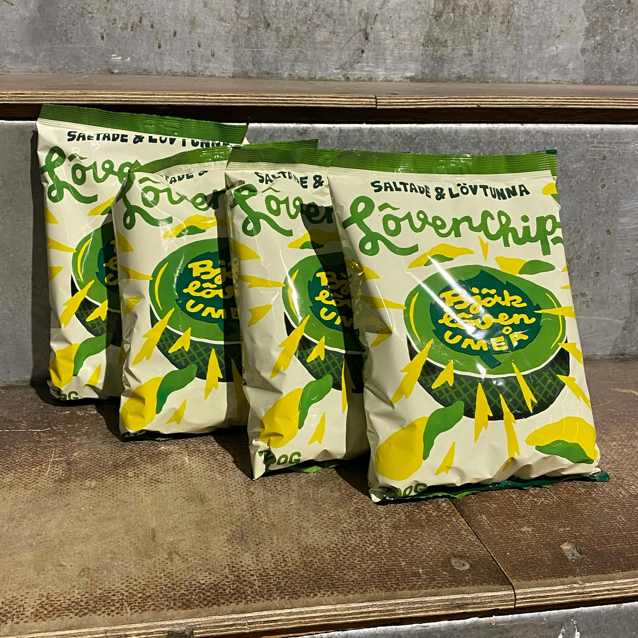 CHIPS LÖVEN SALTADE 4PACK