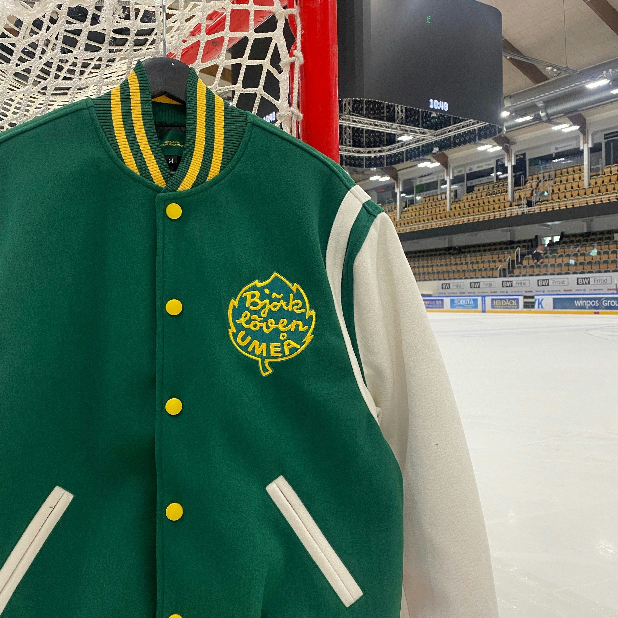 COLLEGEJACKA RETRO GRÖN