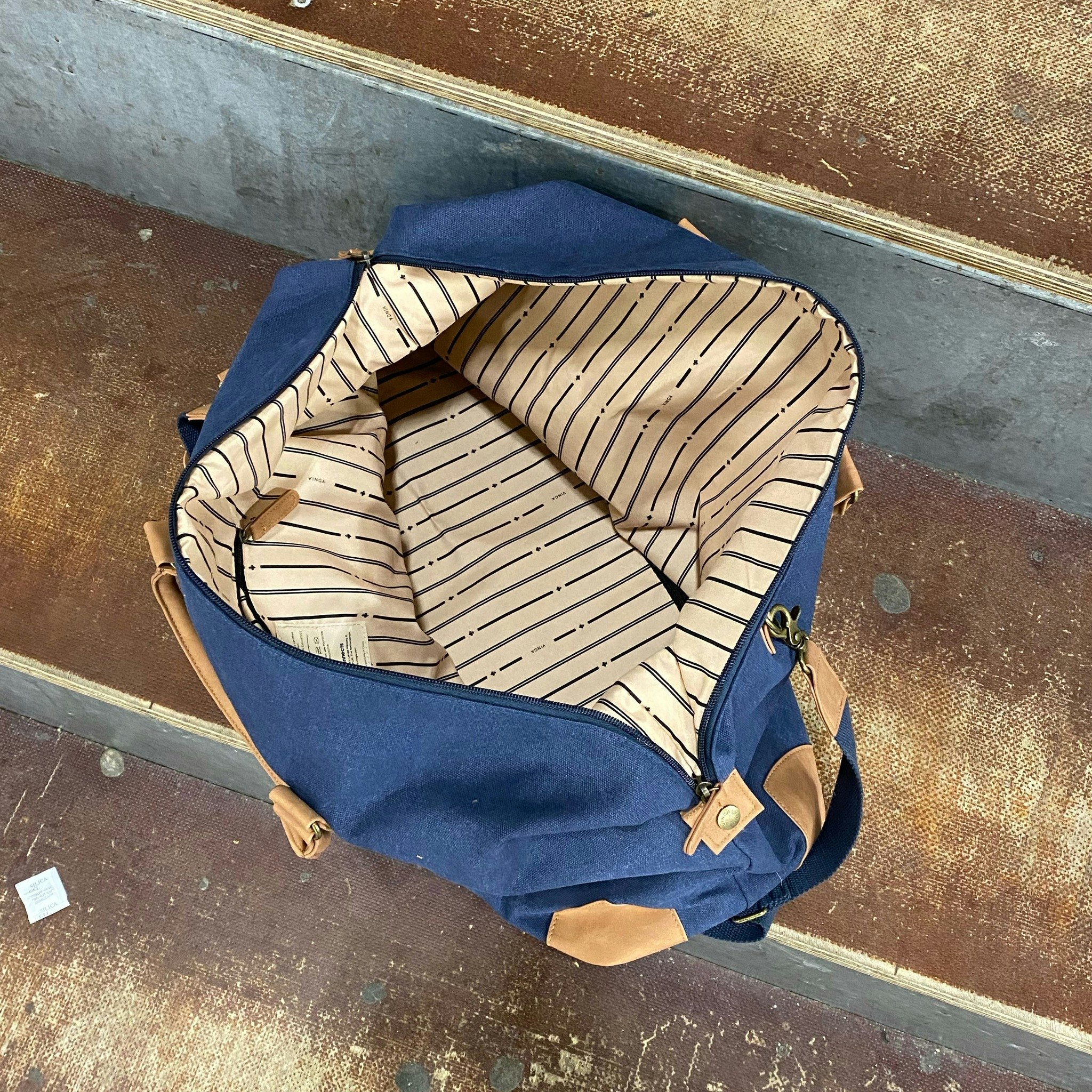 WEEKEND BAG CANVAS BLUE