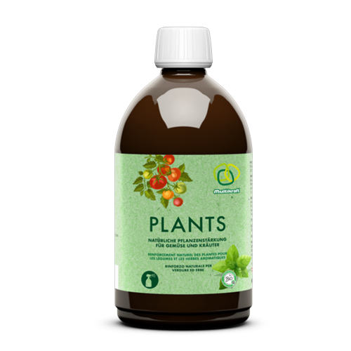 Bladguld (Plants) innehåller EM, Terrafert Blad, MK5, Åkerfräkenextrakt och Brännässelextrakt. Sprayas på växternas blad och förebygger angrepp.