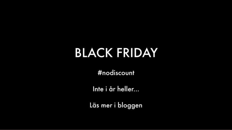 BLACK FRIDAY - no discount!