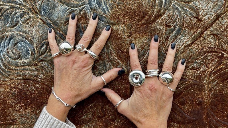 STORA silverringar