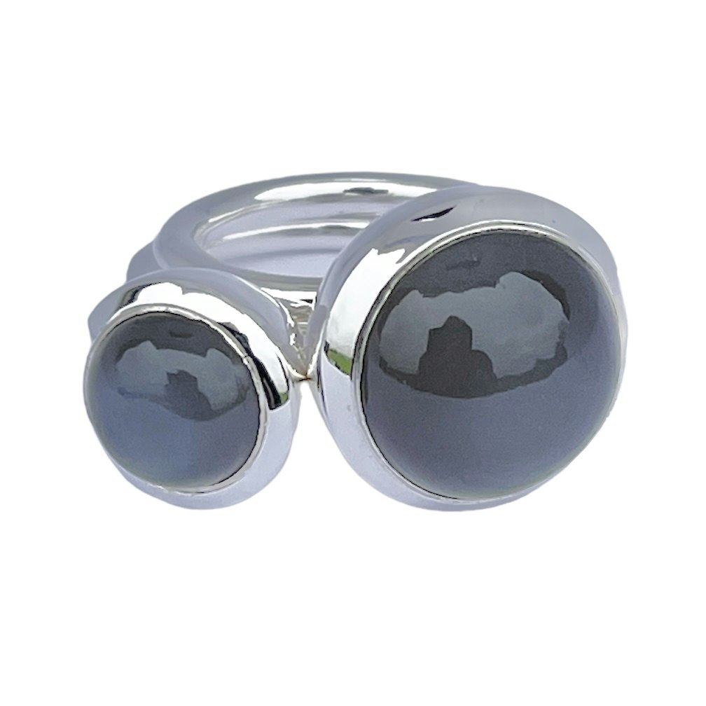 Ring HOLI Big Grey moonstone