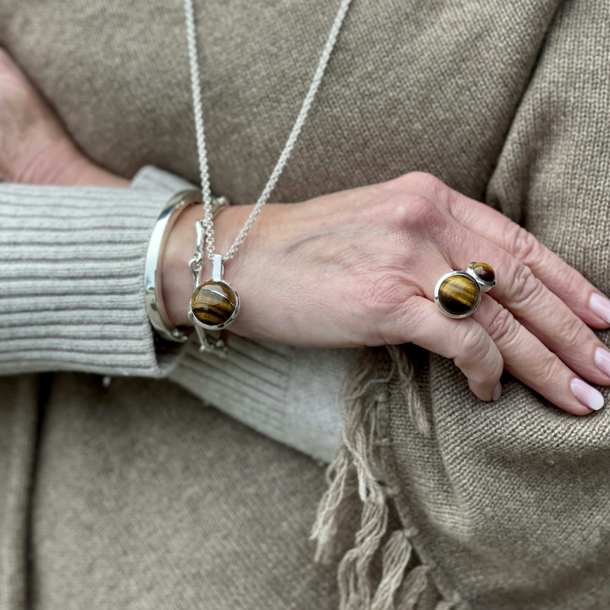 Ring HOLI Big Tiger eye