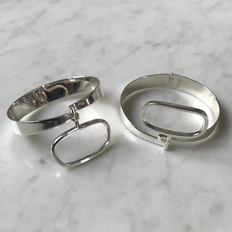 Silverarmband, 60-talslook, Silver bracelet, 60's look