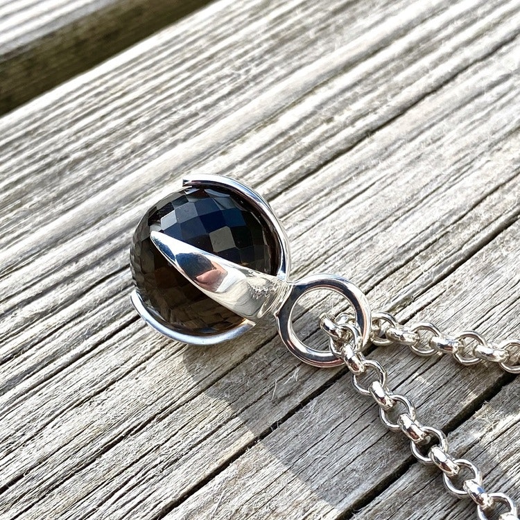 Pendant CLAW with Smoky quartz