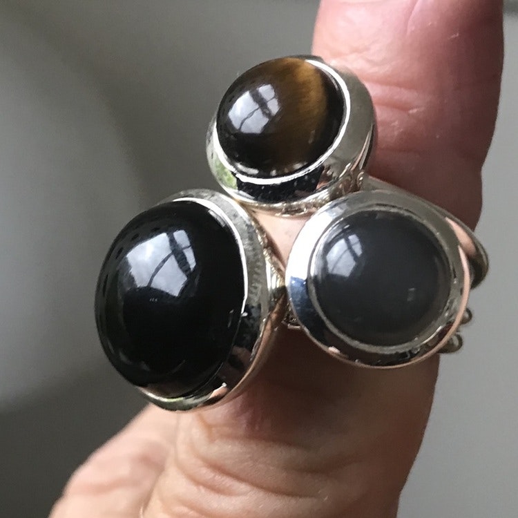 Ring HOLI Big black Onyx