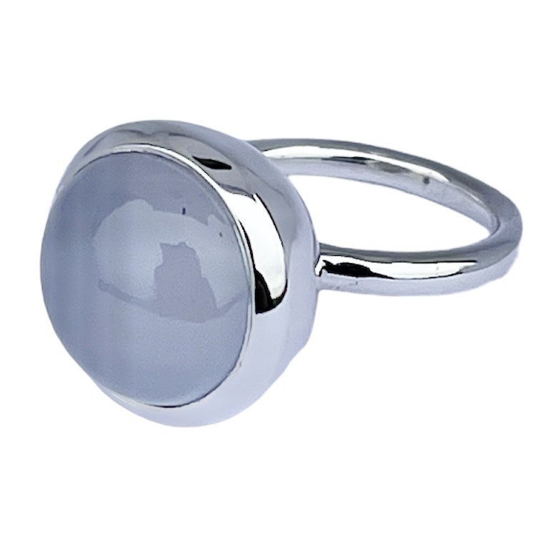 Ring HOLI Big Chalcedony