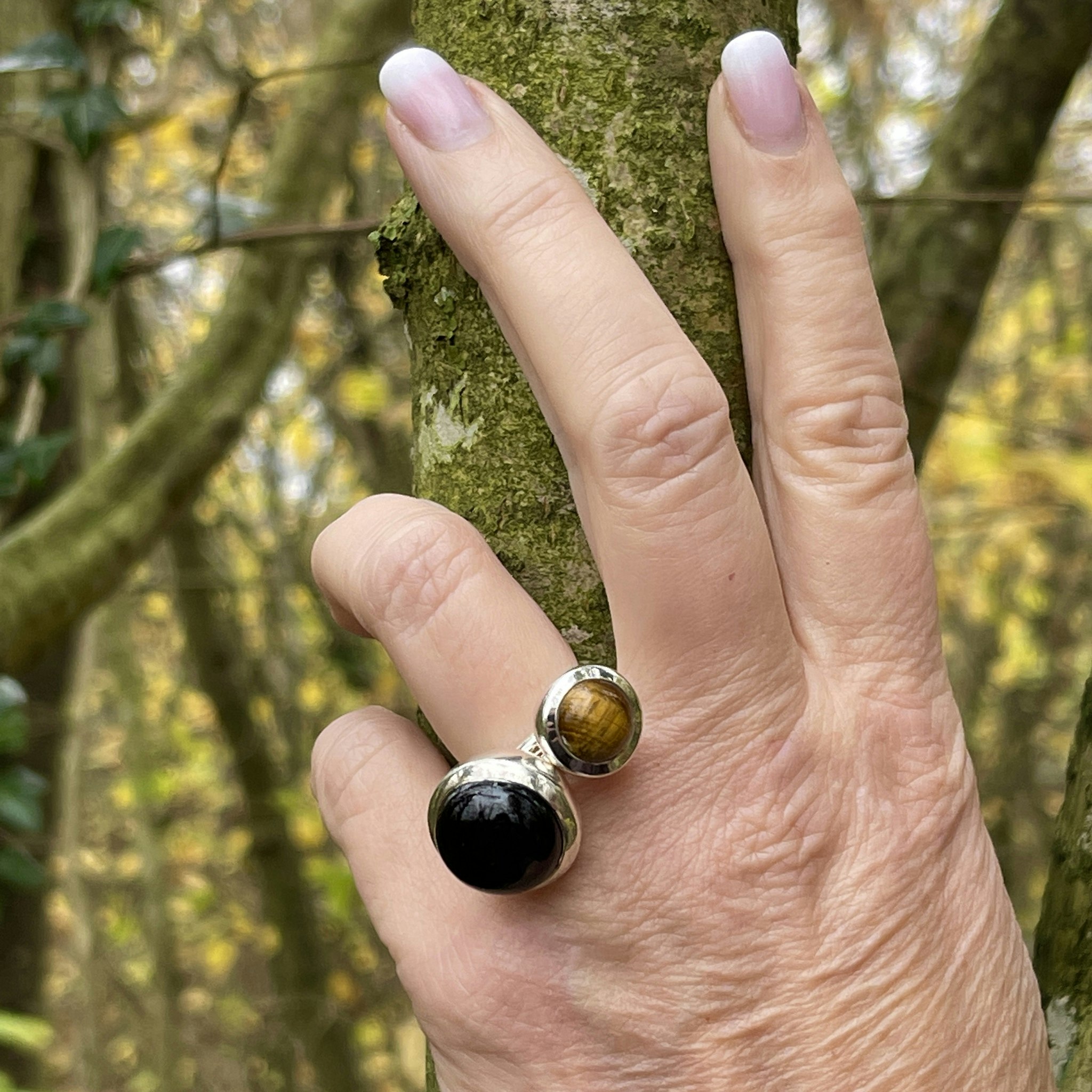 Ring HOLI Stor svart Onyx