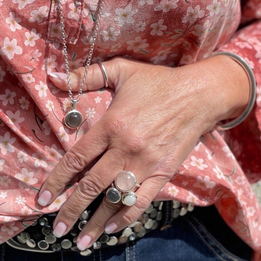 Ring HOLI Small Grey moonstone