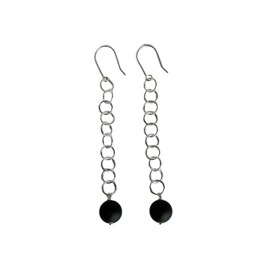Black earrings deals