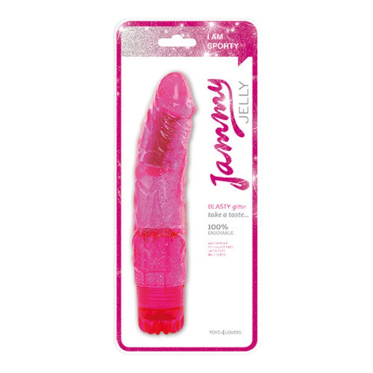 Vibrator jammy jelly - glitter blasty pink