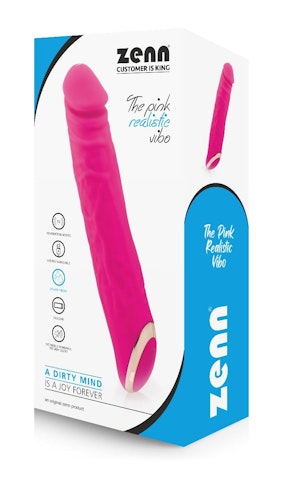 Rosa realisktisk vibrator