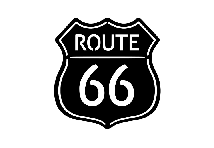 Skylt Route 66