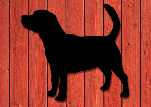 Fasaddekor Hund, Beagle