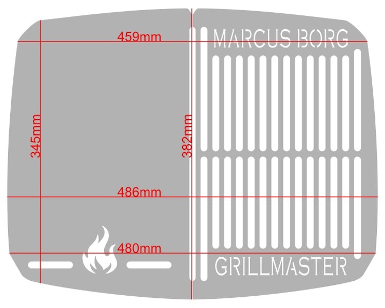 Personligt grillgaller S145