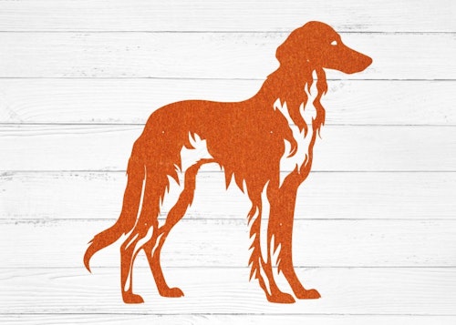 Hundsiluett Borzoi S179