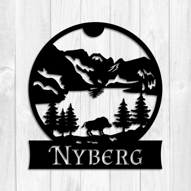 Personlig väggdekor "Vildheten"