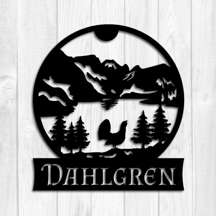 Personlig väggdekor "Vildheten"
