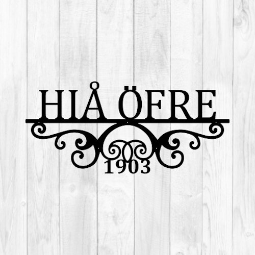 Skylt "HIÅ ÖFRE" S185