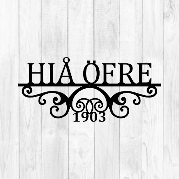 Skylt "HIÅ ÖFRE" S185