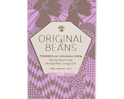 Original Beans -Mörk mjölkchoklad, Femmes de Virunga 55%, 1st 70g