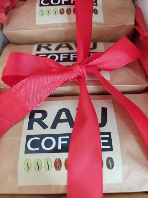 Presentask jul - kaffe med dopp