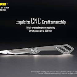 Nitecore Vikbar Titanium EDC kniv 4,8gram