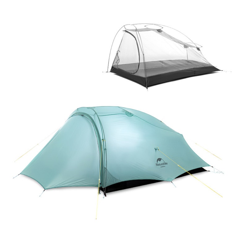 Shared 2 two-person tents