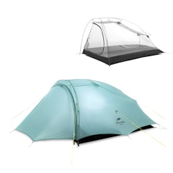 Shared 2 two-person tents