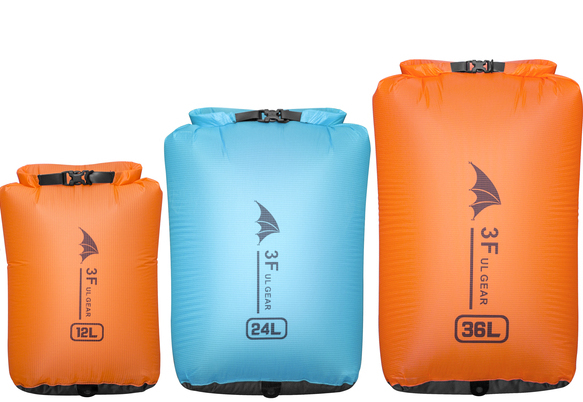 3F UL Gear Drybag, ultralätt vattentät påse (3-pack)