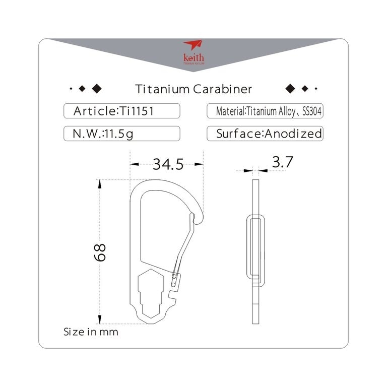 Titanium Karbinhake
