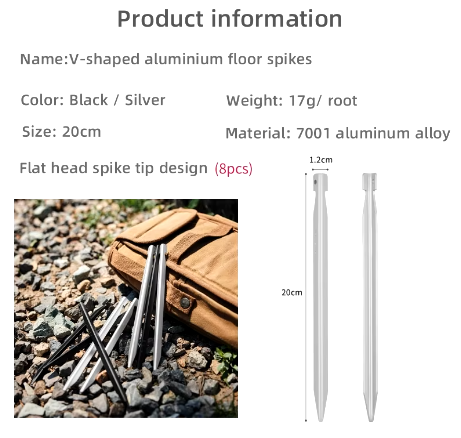 Naturehike Tent poles V shape