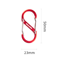 Mini Karbinhake S shape (2 pack)