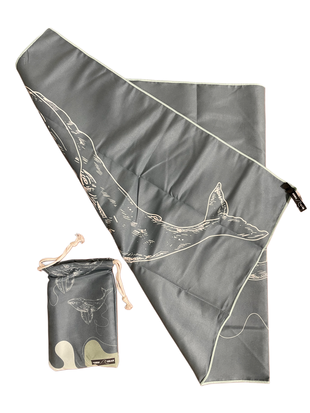 Snabbtorkande Microfiber Resehandduk - Whale