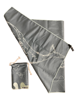 Snabbtorkande Microfiber Resehandduk - Whale