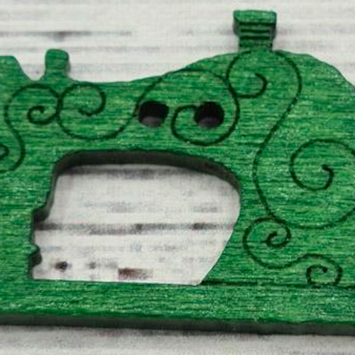 Grön Symaskin, 2,6 cm.*