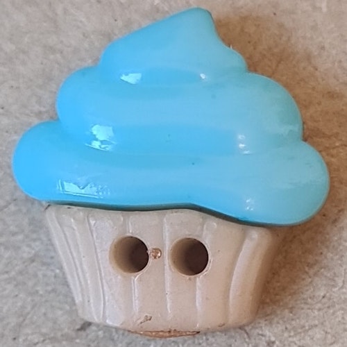 Cupcake Ljusblå, 1,6 cm.*