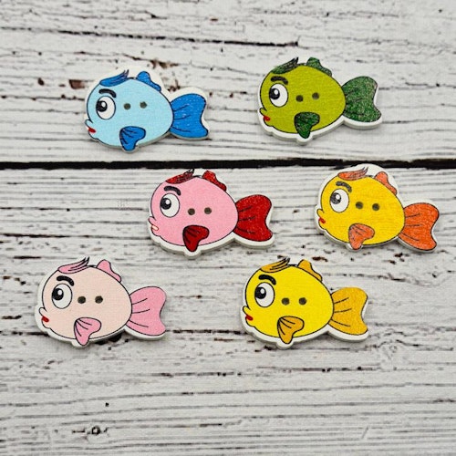 Fiskar, Guppy, 2,8 cm. Mix 6-pack