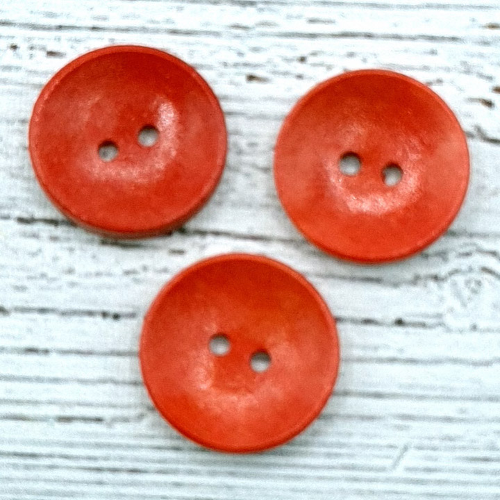 20 mm,  scrapbooking, knapp, knappar, röd