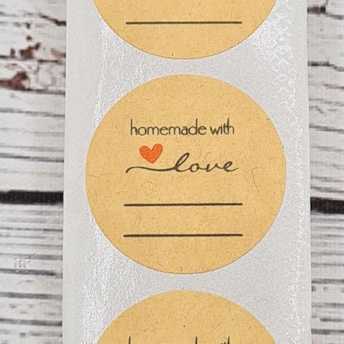 "Homemade with Love" m. plats för text.