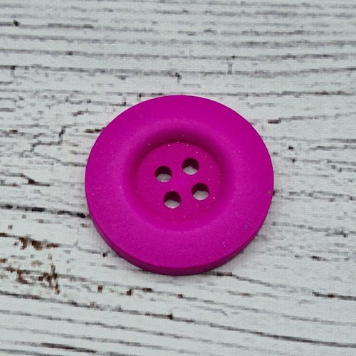 Stor träknapp Cerise. 3 cm